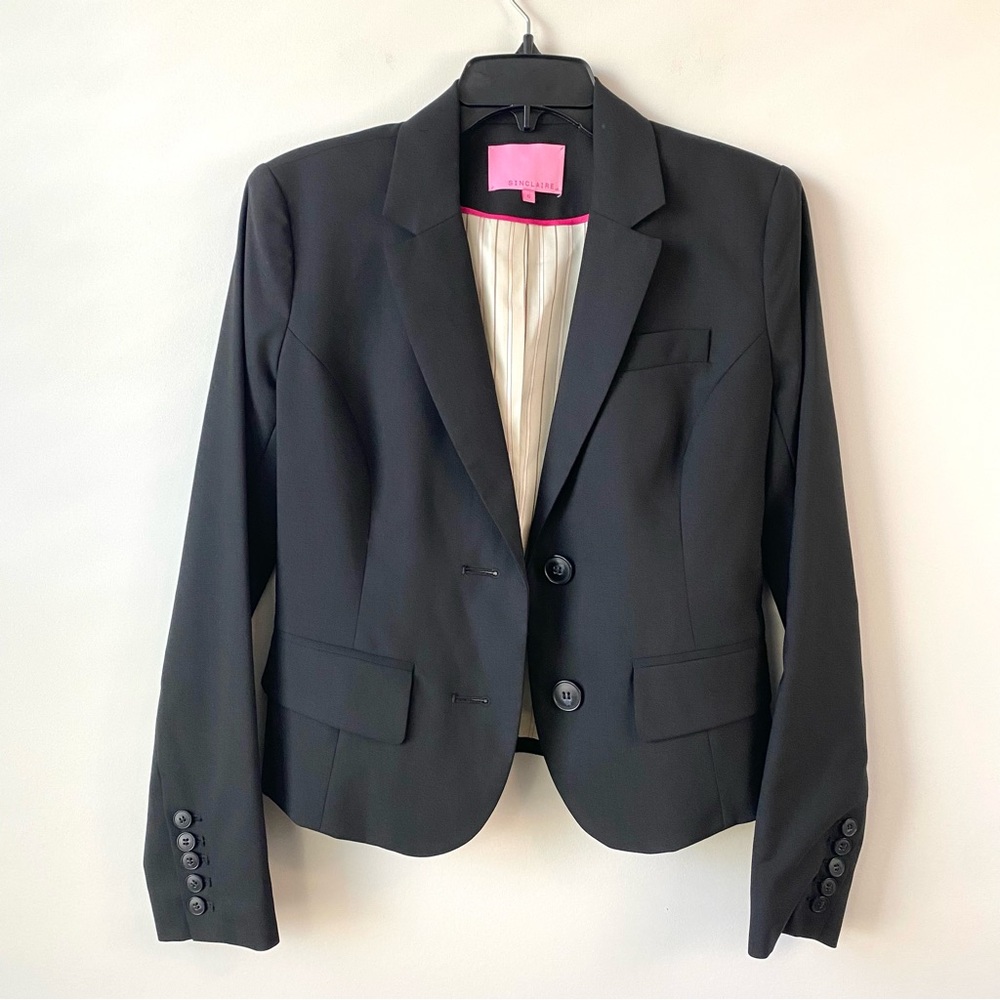 Sinclaire 10 Wool Blazer‎ Jacket Black 6